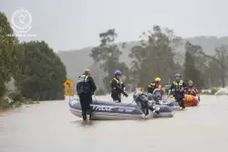 Record floodwaters in eastern Australia leave 4 dead and 1 missing