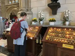 At St. Patrick’s Cathedral, New Yorkers celebrate the first American pope