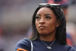 Simone Biles’ social media post ‘good thing guys don’t compete against girls’ resurfaces as Riley Gaines feud takes a twist