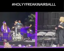 Florida high school graduate backflips into classmate in viral onstage celebration gone wrong: ‘This can’t be happening’