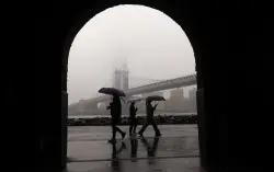 There goes the sun. NYC could be in for a cloudy, wet week.