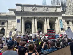 ‘National Day of Action’ rally in NYC draws large crowds of protesters
